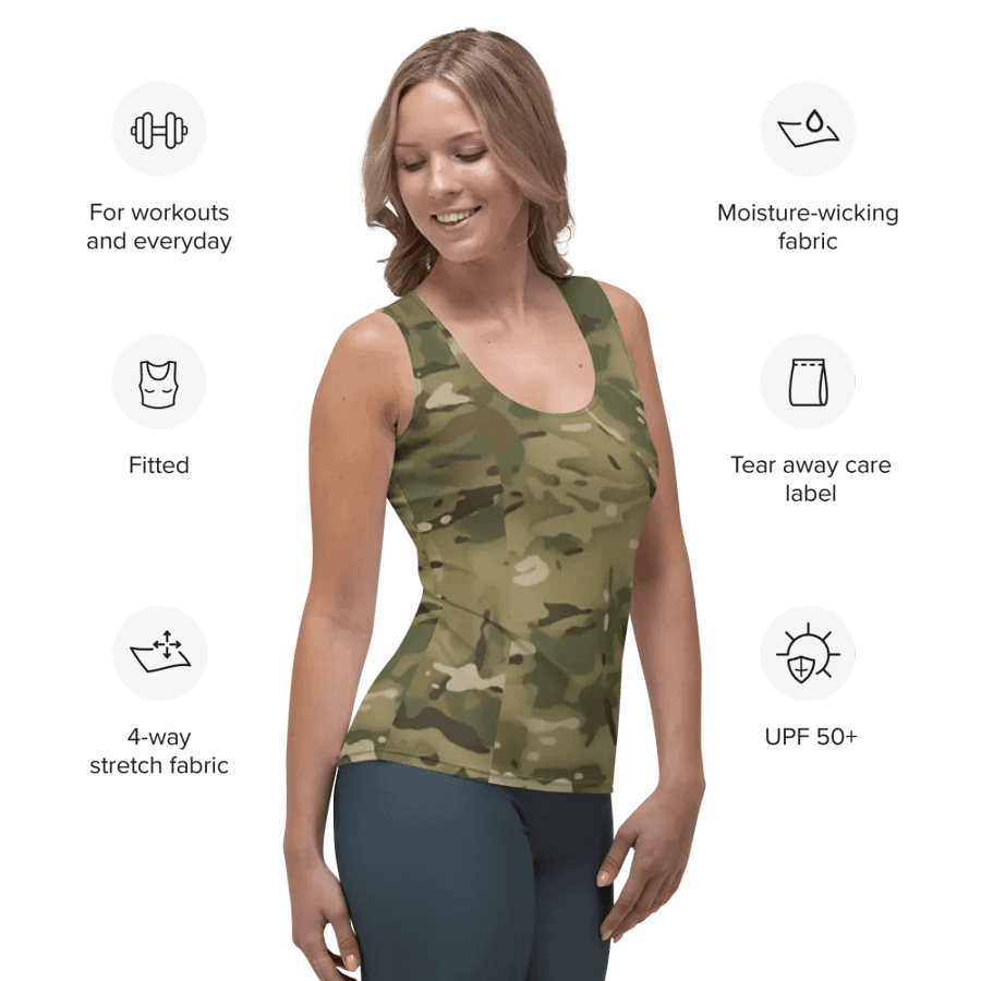Faithful Camo: Women's Tank Top - Multicam product image (7)