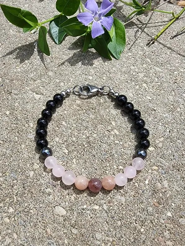 Sisterhood Auralite 23, Sunstone & Agate | Handmade Crystal Healing Jewelry product image (1)