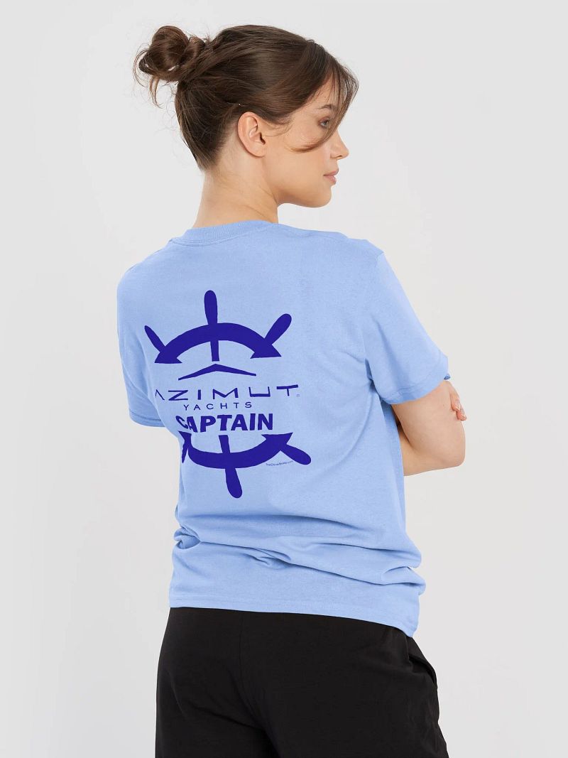 Azimut Yachts - T-Shirt - Light Shirt w/Blue Logo