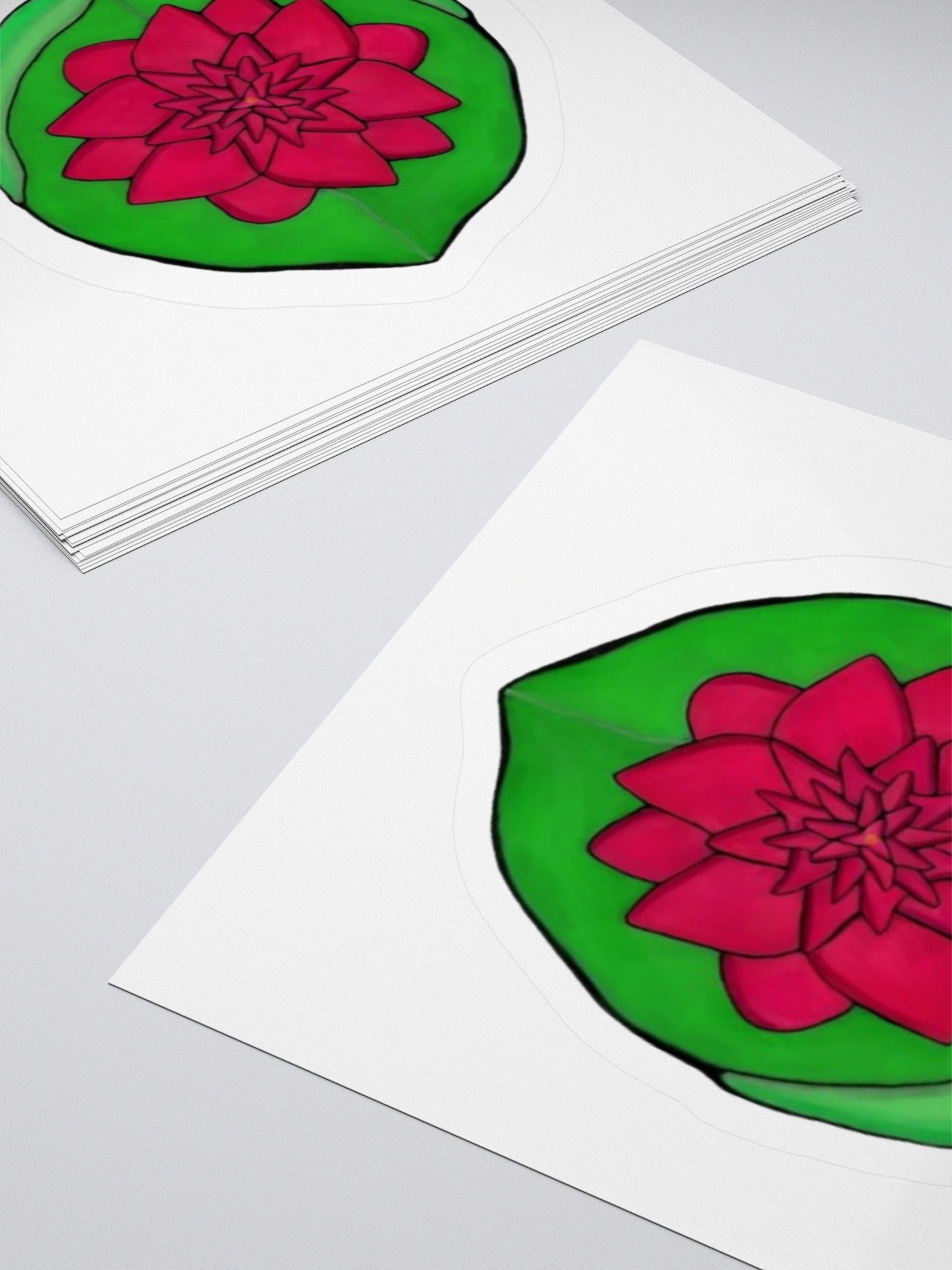 Symmetrical Blossom Kiss Cut Stickers product image (4)