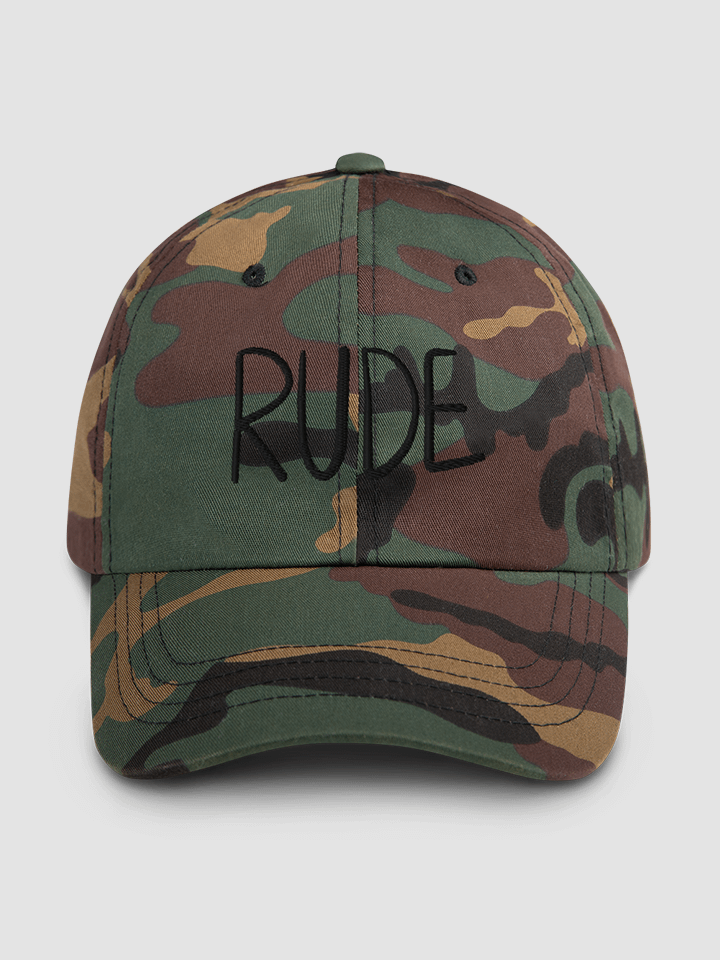 RUDE Dad hat [Black Design] product image (1)