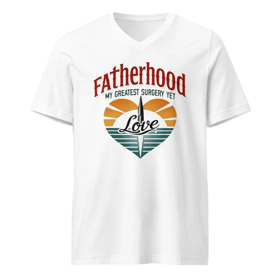 Fatherhood Love Surgery V-Neck Tee product image (1)