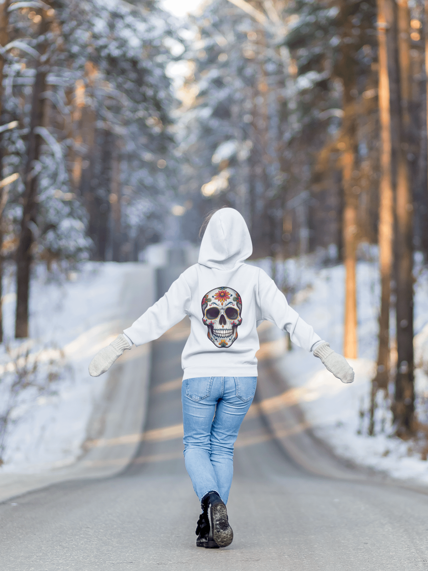 Back To Skull 2 Unisex Hoodie product image (7)