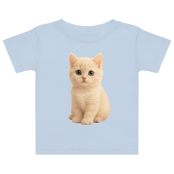 Cute Cat Shirt Light Blue product image (1)