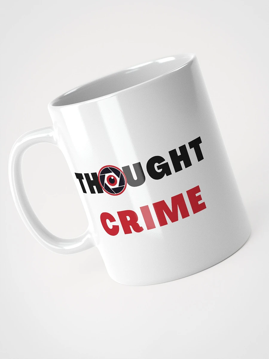 White glossy mug thought crime 11oz 15oz product image (5)