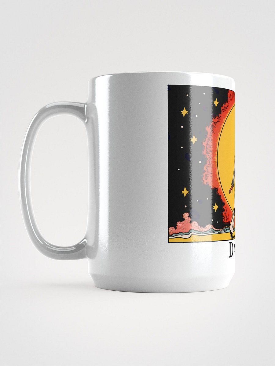 Cosmic Dance Tarot Card | 'Dance It Off' Sun & Stars Print Glossy Mug product image (6)