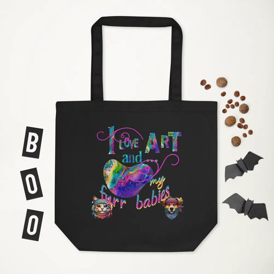 I Iove art and my furr babies bag product image (5)