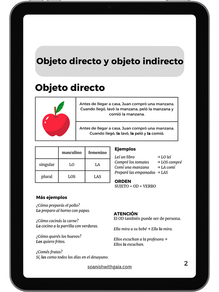 PDF Objeto Directo y Objeto Indirecto product image (1)