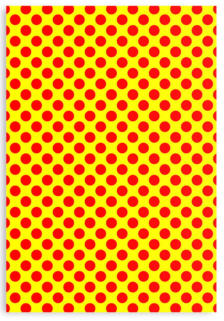 Red Polka Dots on Yellow Wrapping Paper Sheets product image (2)