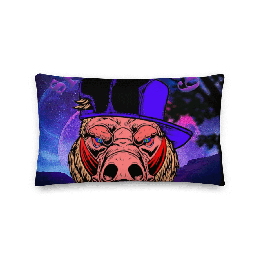 Cosmic Caped Swine Premium Pillow product image (2)