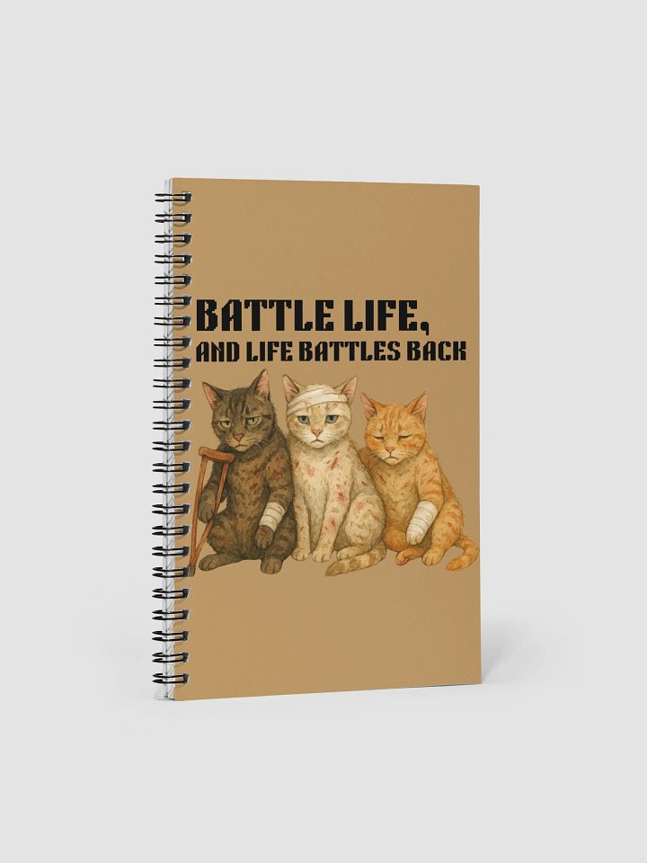 Nap Hard – Win Harder Cat Notebook product image (1)