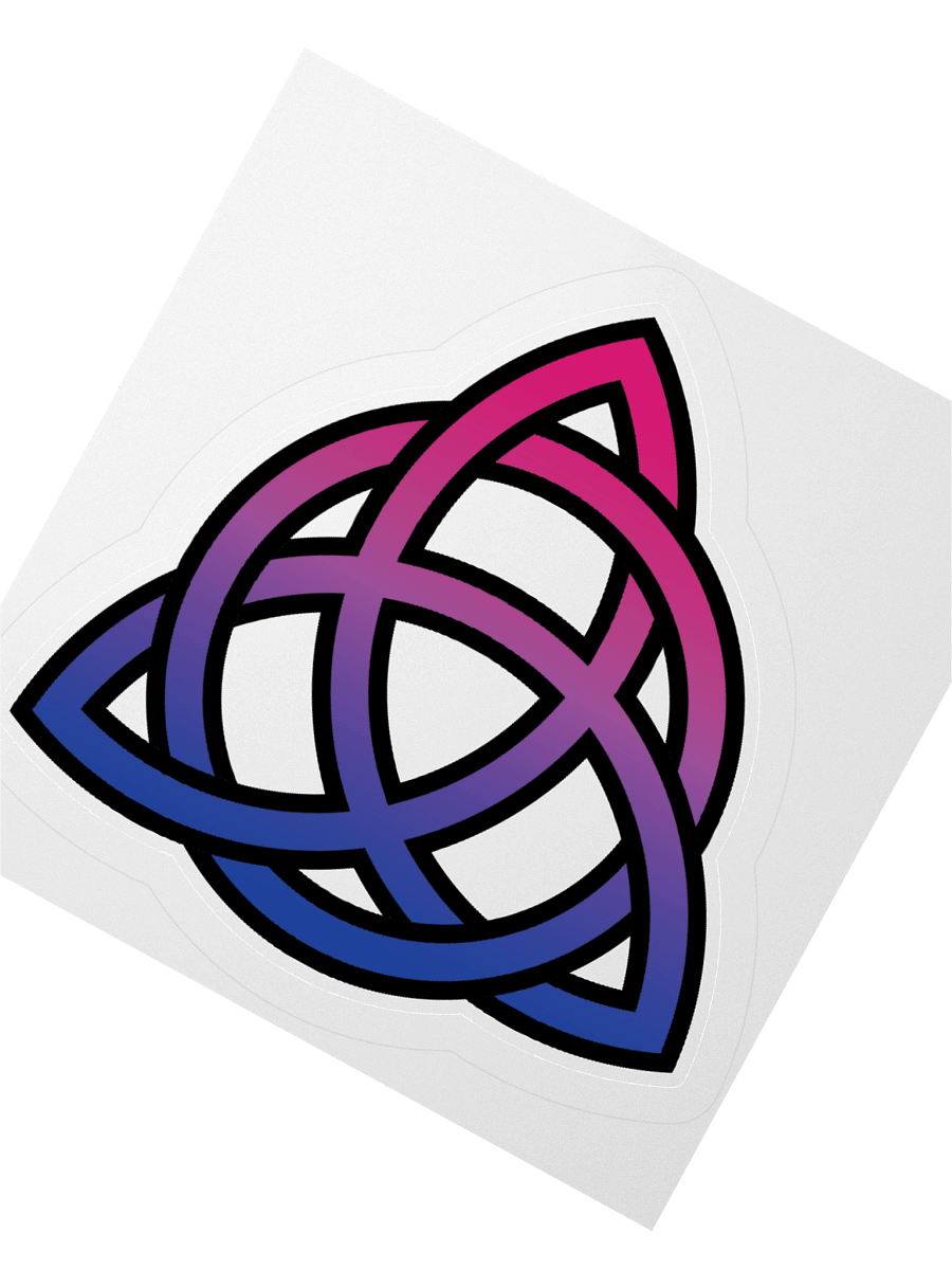 Bisexual Pride Gradient Celtic Knot Sticker product image (5)