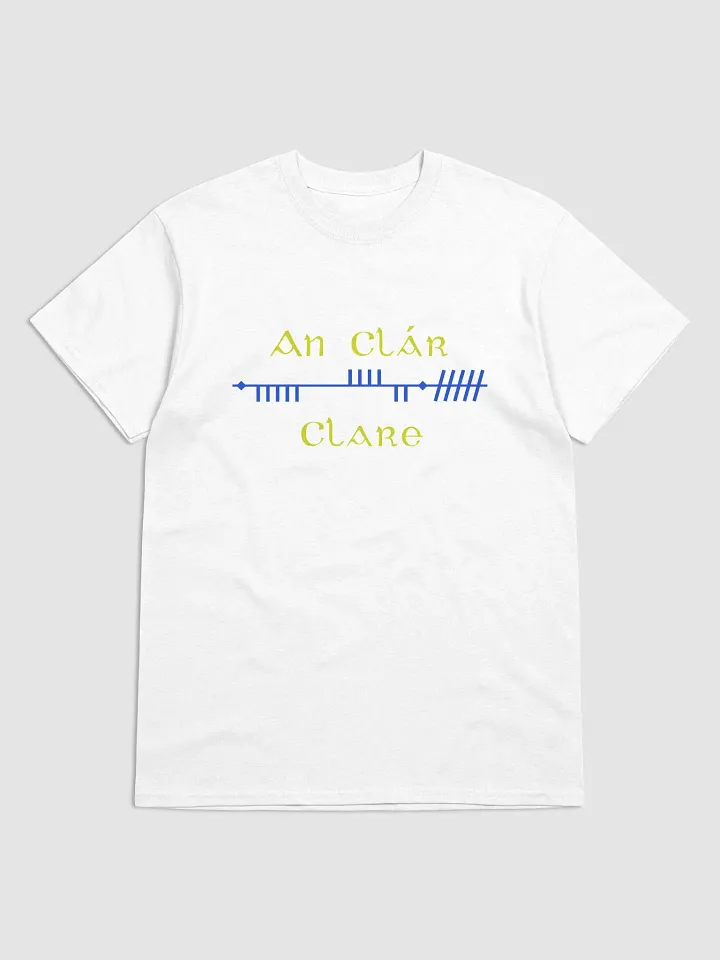 Clare/An Clár Scholastic Style Ogham printed T-shirt product image (1)
