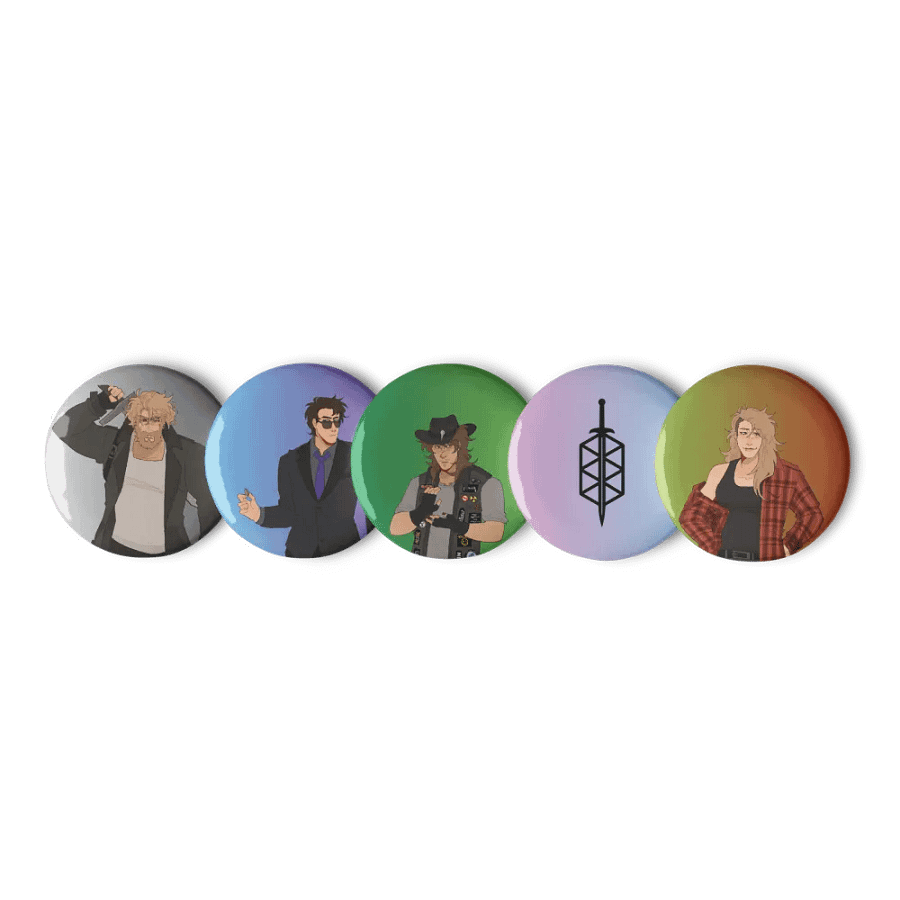 Mid-Evil Character Pins product image (1)