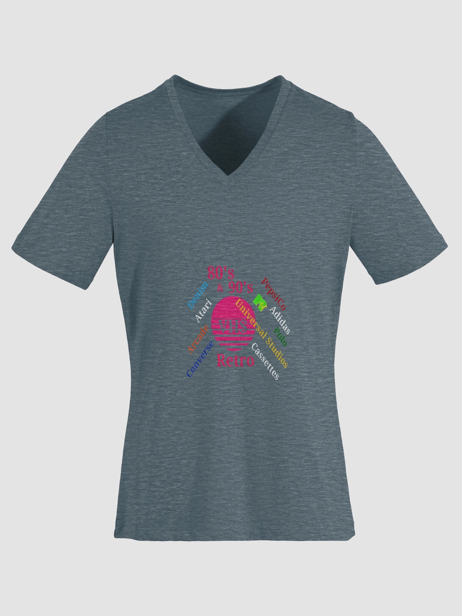 Retro VHS Dream Women's V-Neck Tee product image (3)