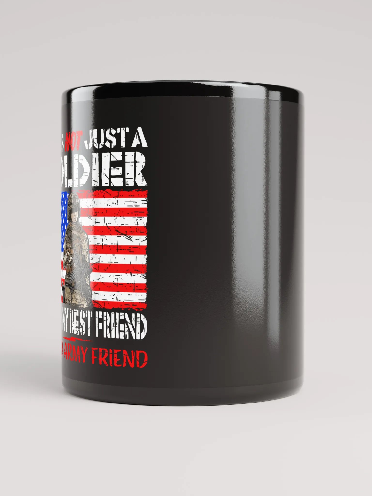 She Is Not Just a Soldier - Black Mug product image (3)