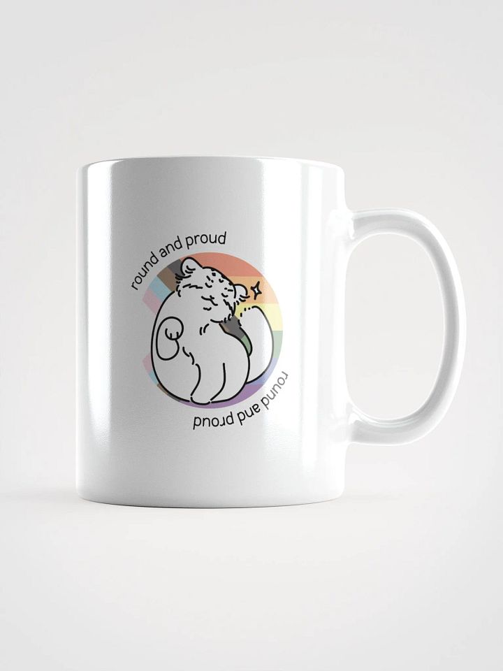 Round and Proud Manul Pride Pastels Version - White Mug product image (2)