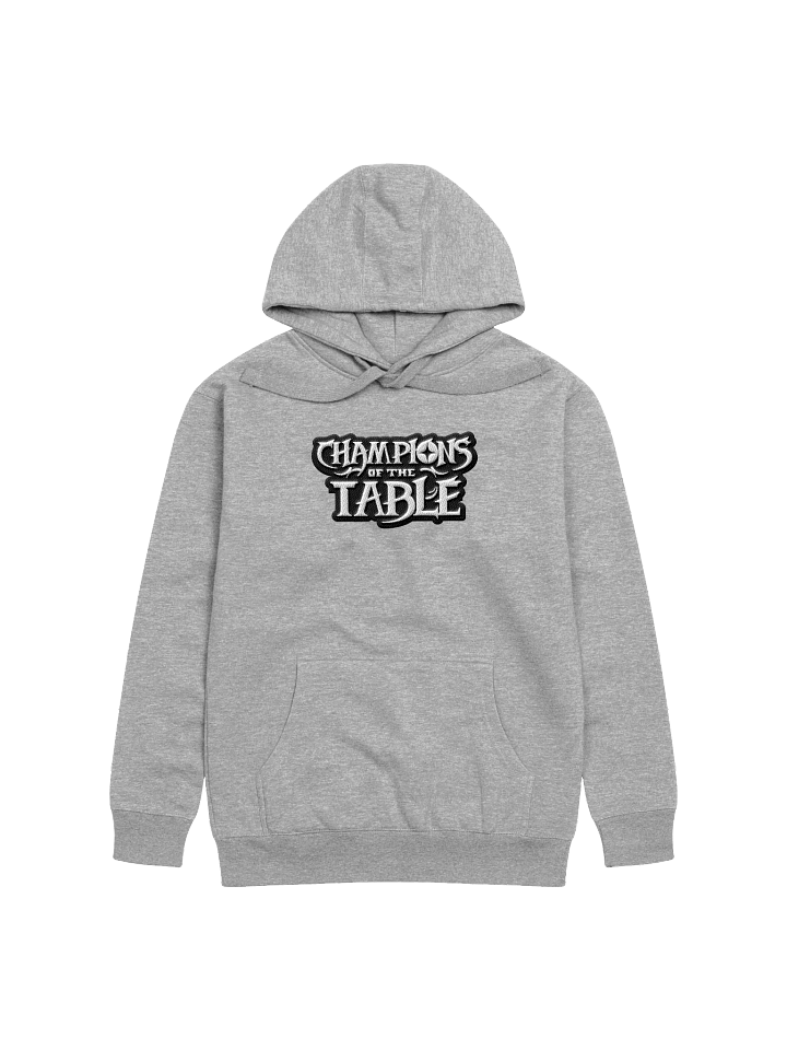 Champions of The Table - Embroidered Full Logo Hoodie (Black & White) product image (4)