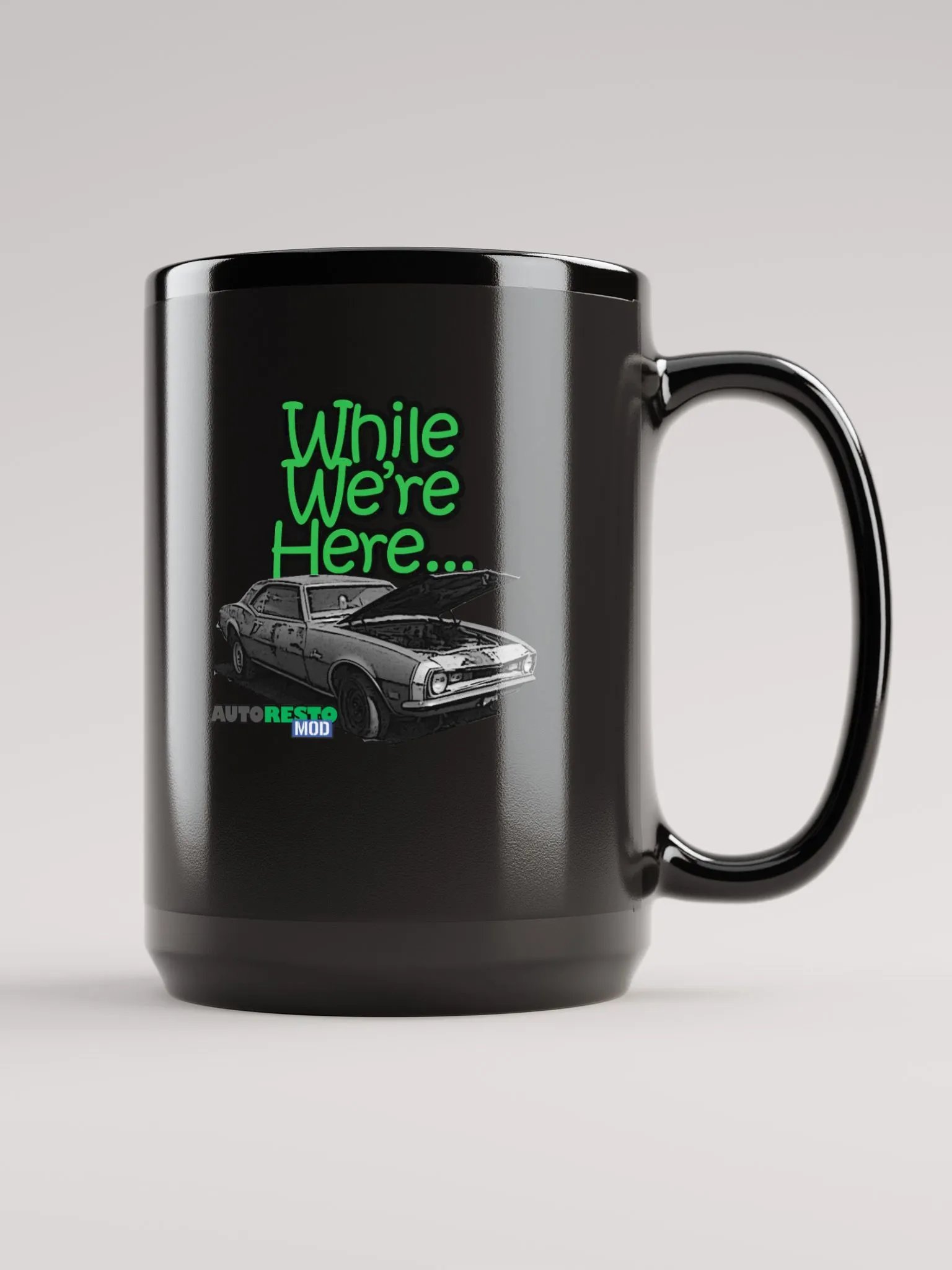 Clapped Out Camaro 15oz Autorestomod Mug with ARM Logo product image (1)