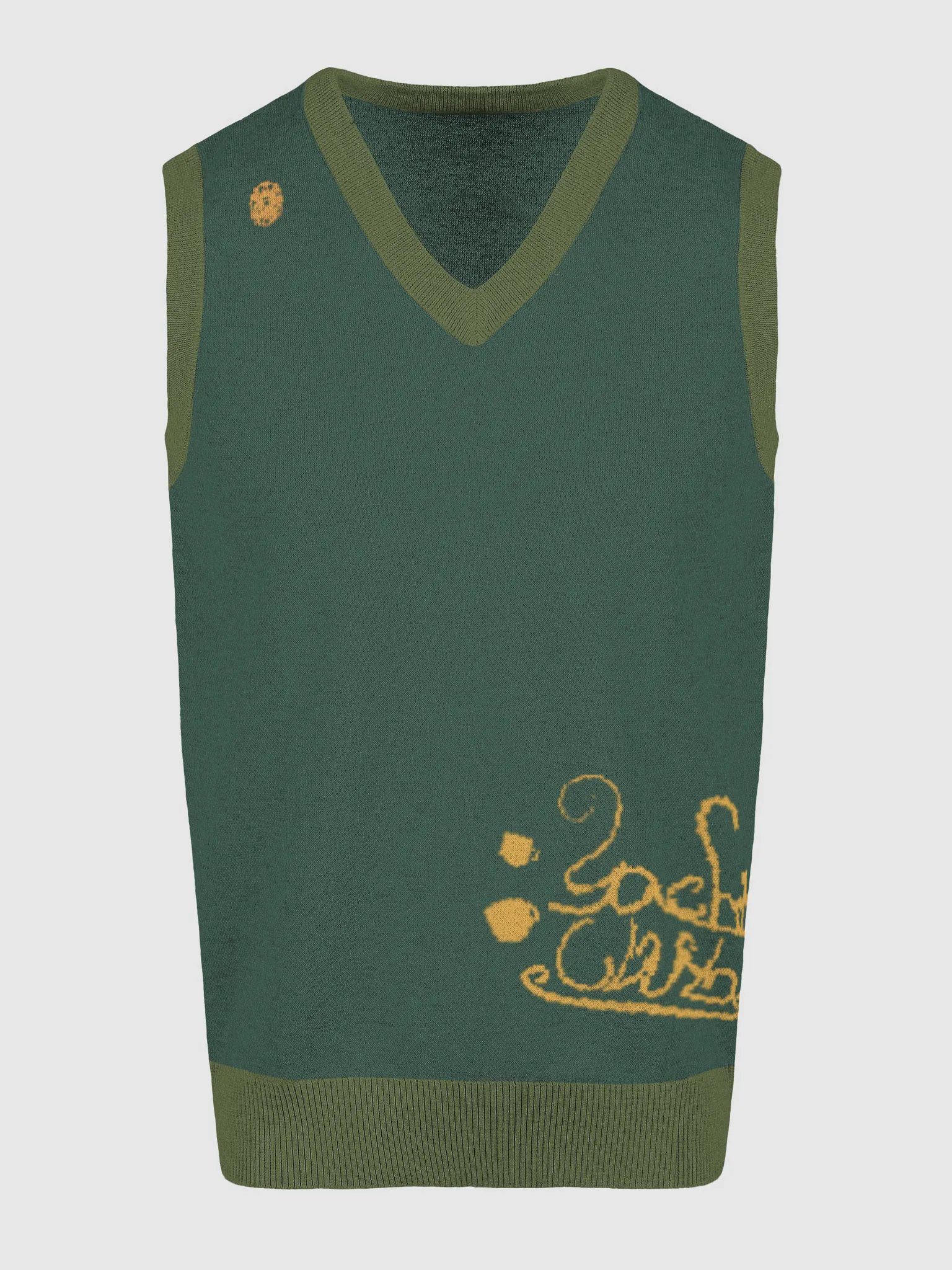 Green Yacht Club V-Neck Vest product image (3)