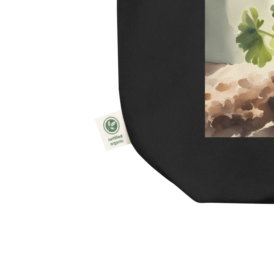Red Geranium SunBathing, Organic Cotton Twill Tote Bag product image (4)