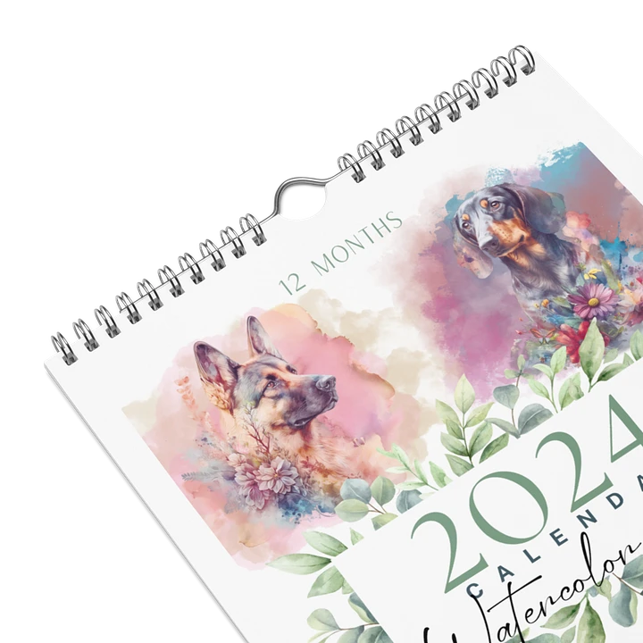 Watercolor Dogs 2024 Wall Calendar, 12 Month product image (2)