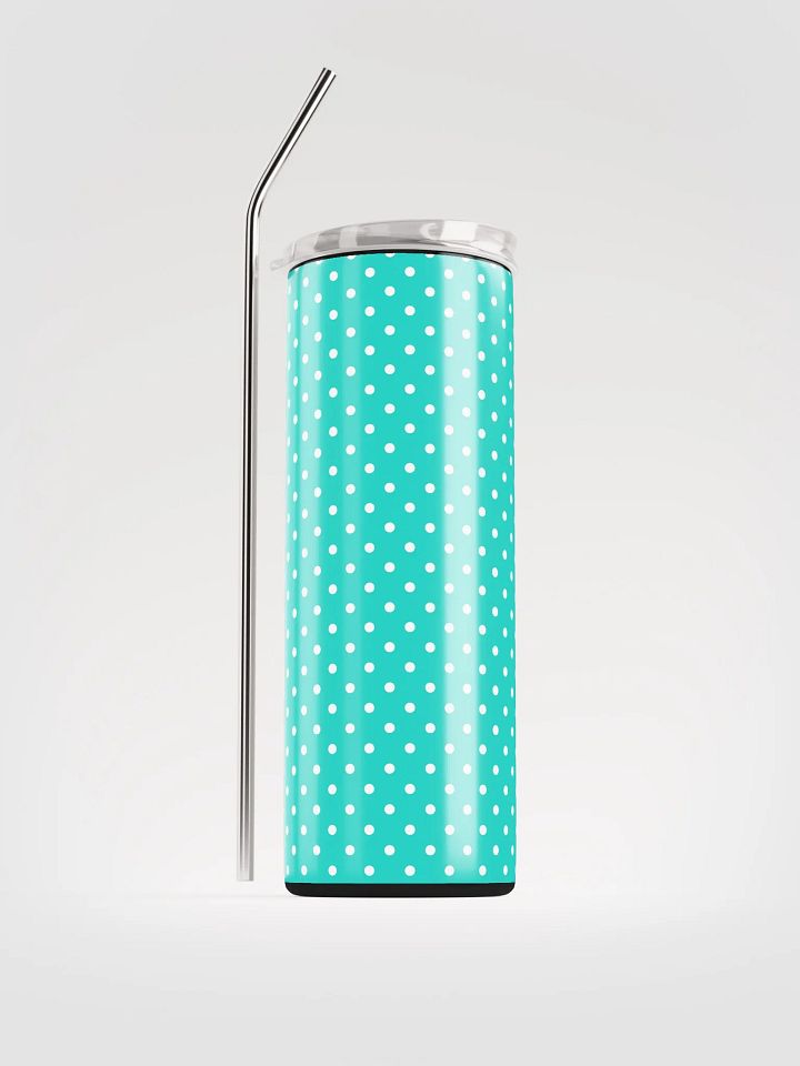 Teal Polka Dot Stainless Steel 20 oz Tumbler product image (2)