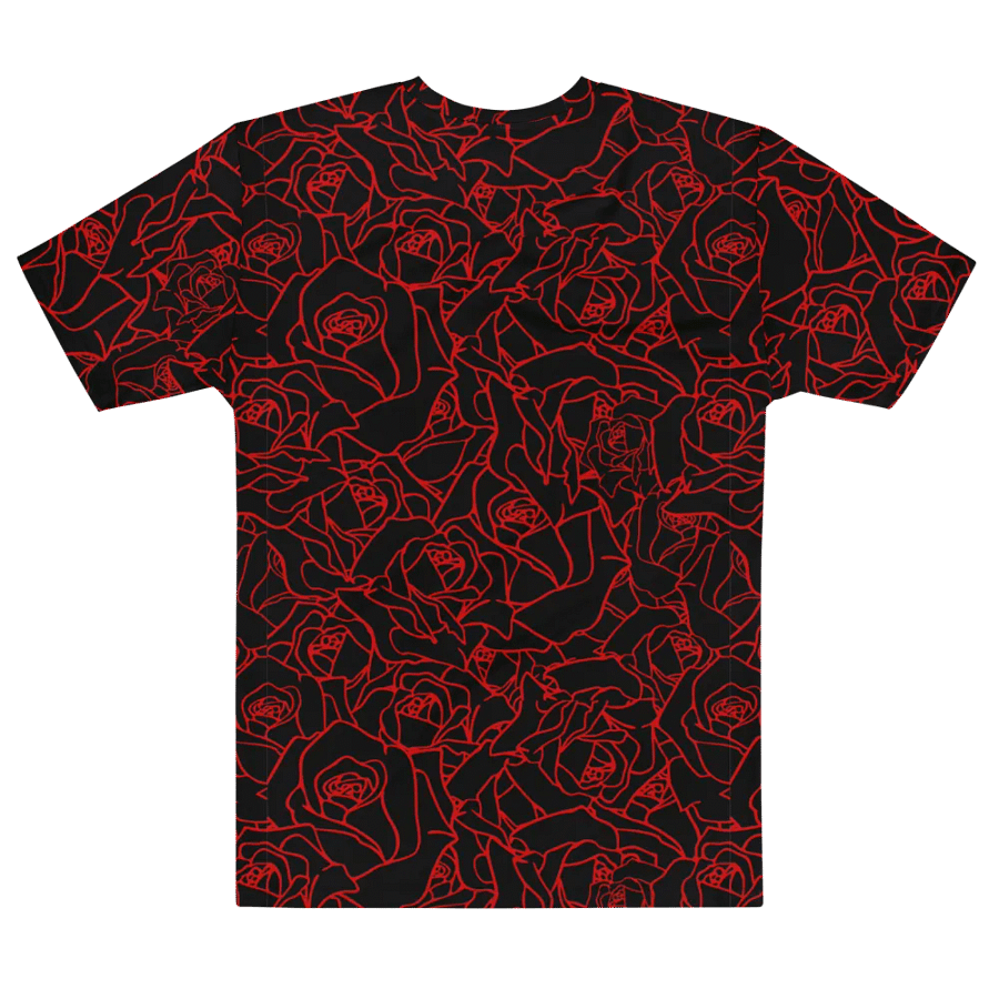 Loads of Roses · black-red crew neck t-shirt product image (7)
