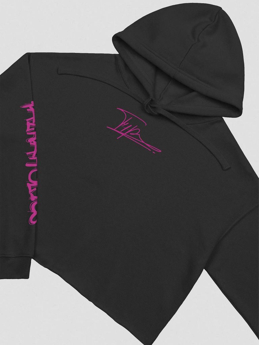 T4P Crop-Hoodie Black/Violet (Bella+Canvas Fleece Crop Hoodie) product image (3)