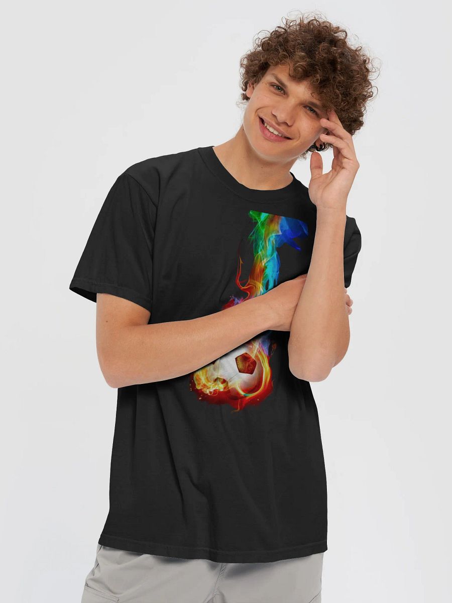 Flaming Soccer Energy T-Shirt product image (18)