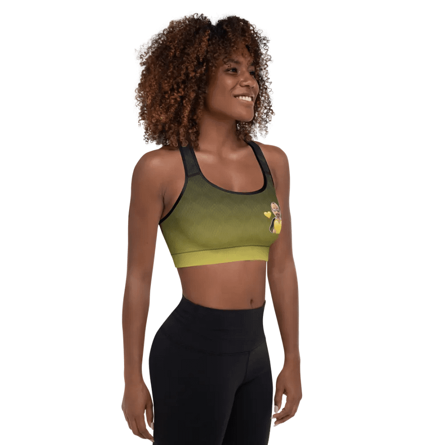 Hearts Emote - Padded Sports Bra product image (4)