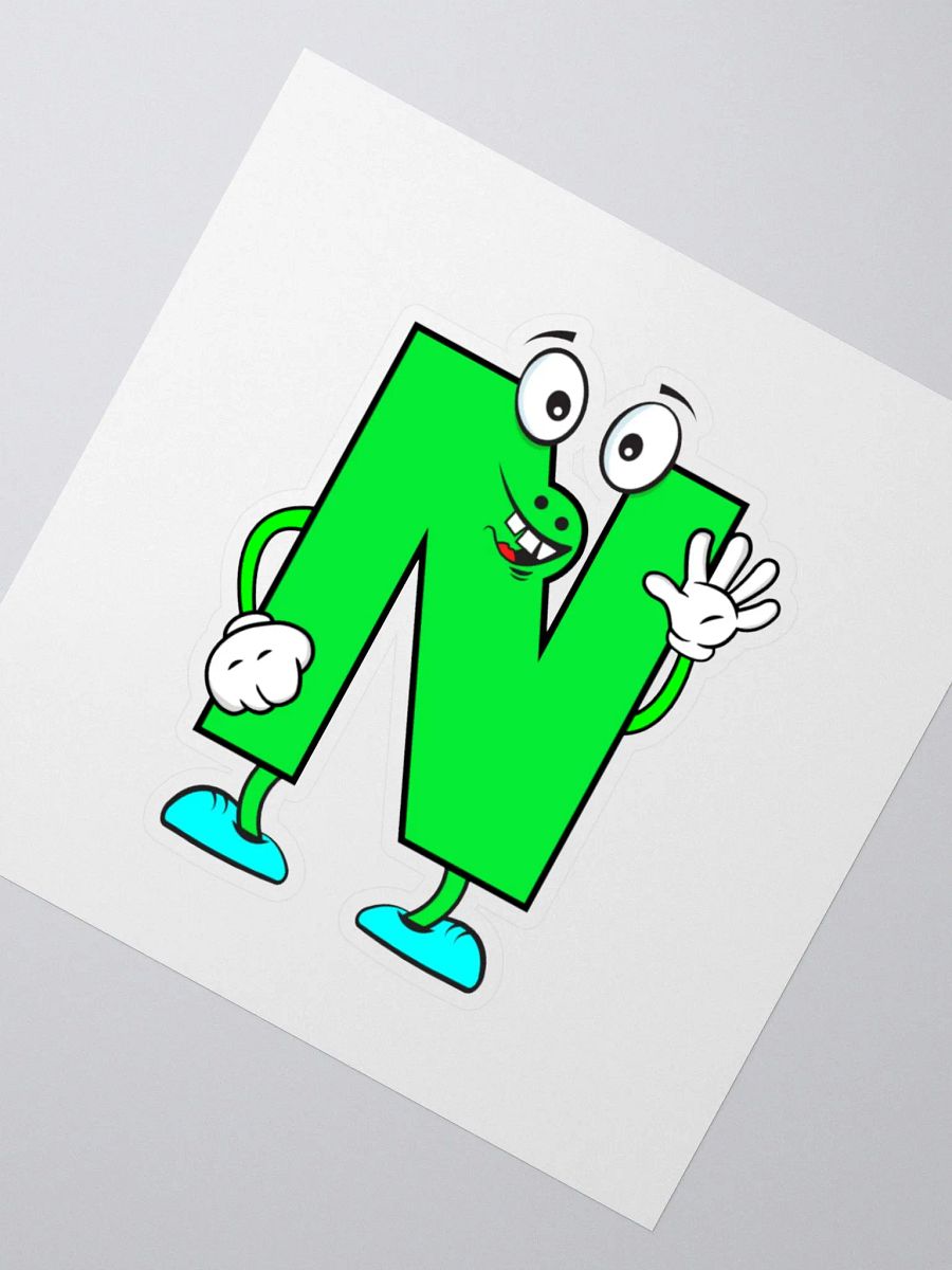 N Letter Cartoon Character Sticker product image (4)