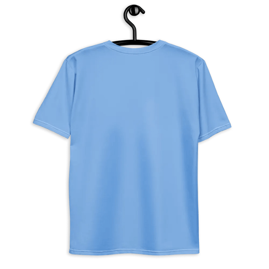 Plain Light Blue True Summer Men's Crewneck Polyester Heavyweight Premium T-Shirt by Treasure Pie product image (9)