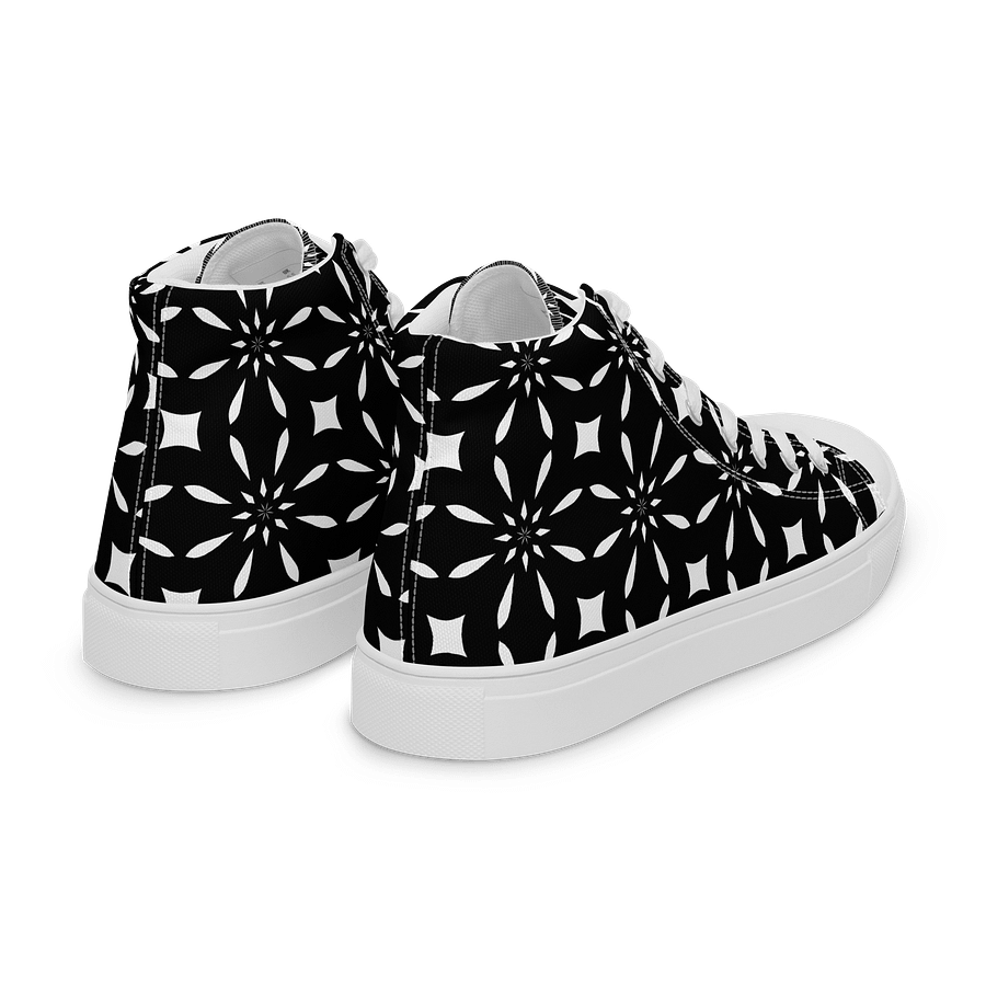 Black And White Symmetry Chic High Tops product image (9)