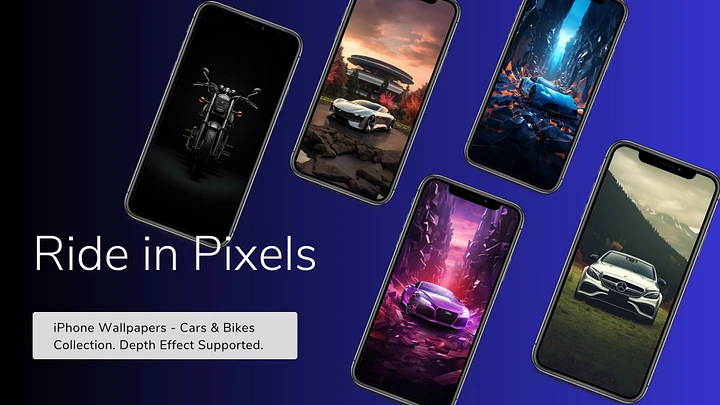 Ride in Pixels: iPhone Wallpapers - Cars & Bikes Collection product image (1)