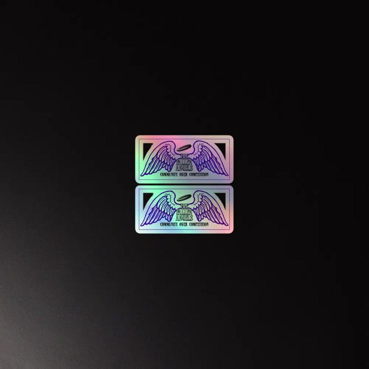 Fallen Angel Emblem Holographic Stickers x2 Stickers product image (2)