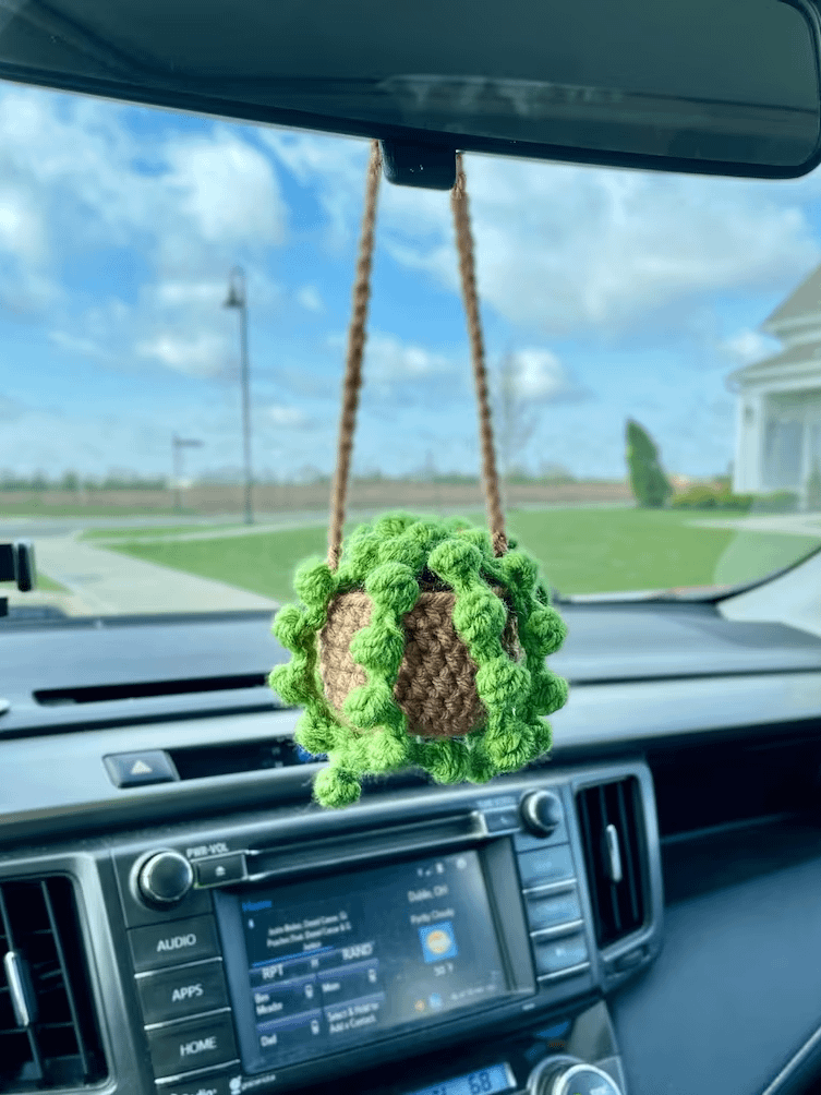 Car Hanging Plant Crochet Pattern product image (1)