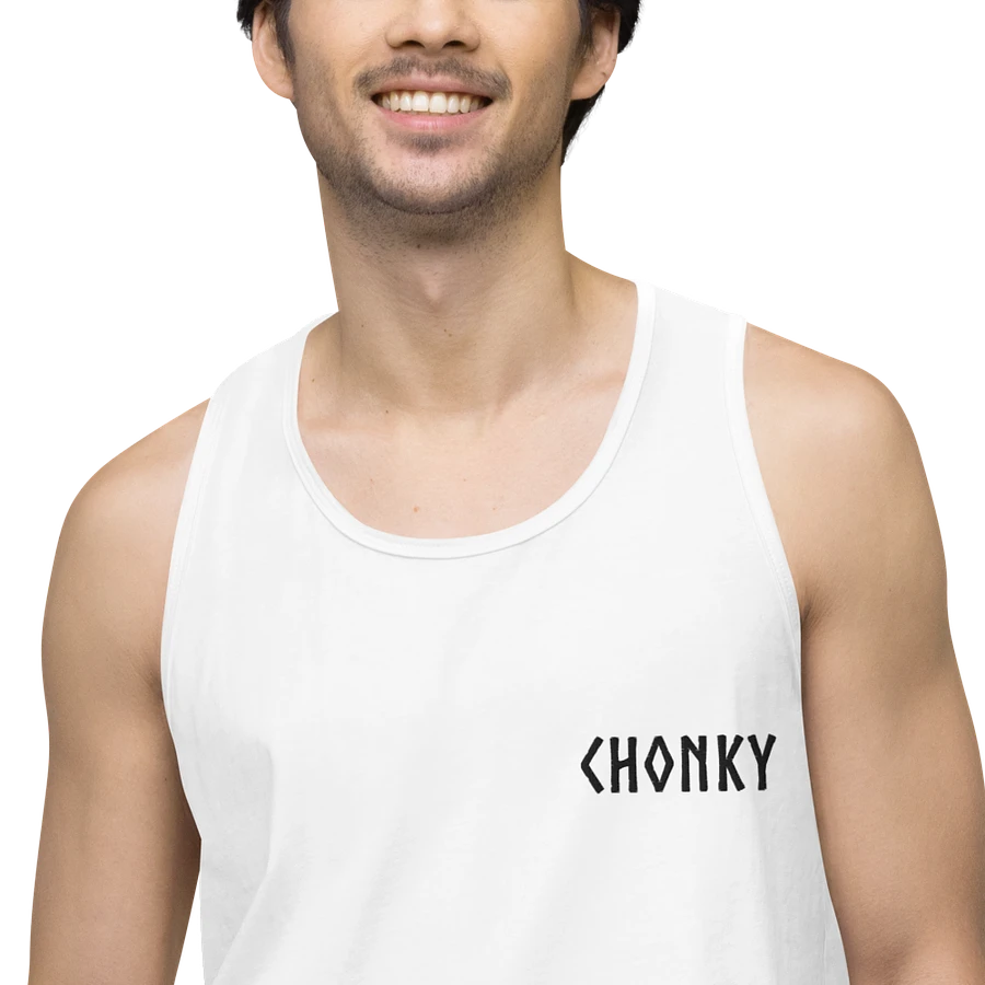 CHONKY - Tank Top Men Black Embroidery product image (6)