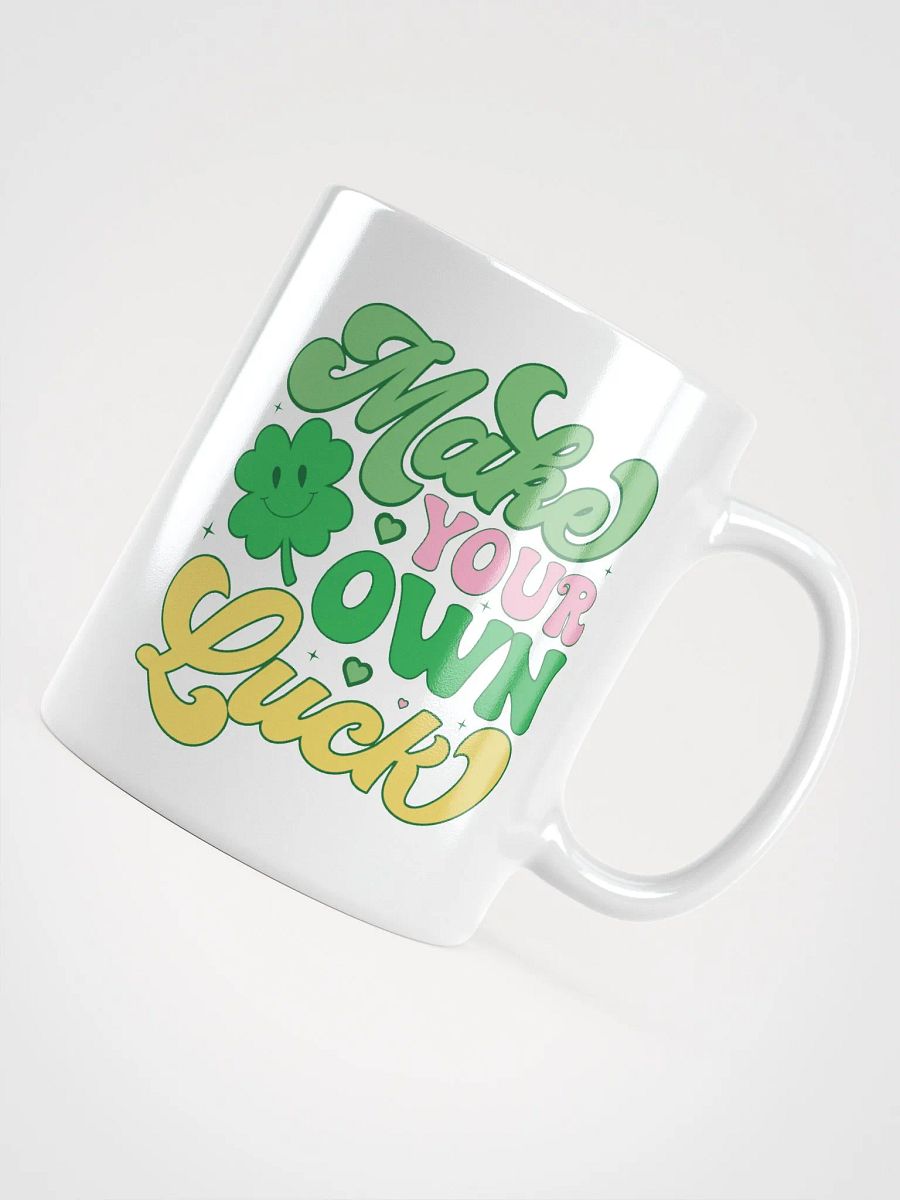 Lucky Clover White Glossy Mug product image (4)