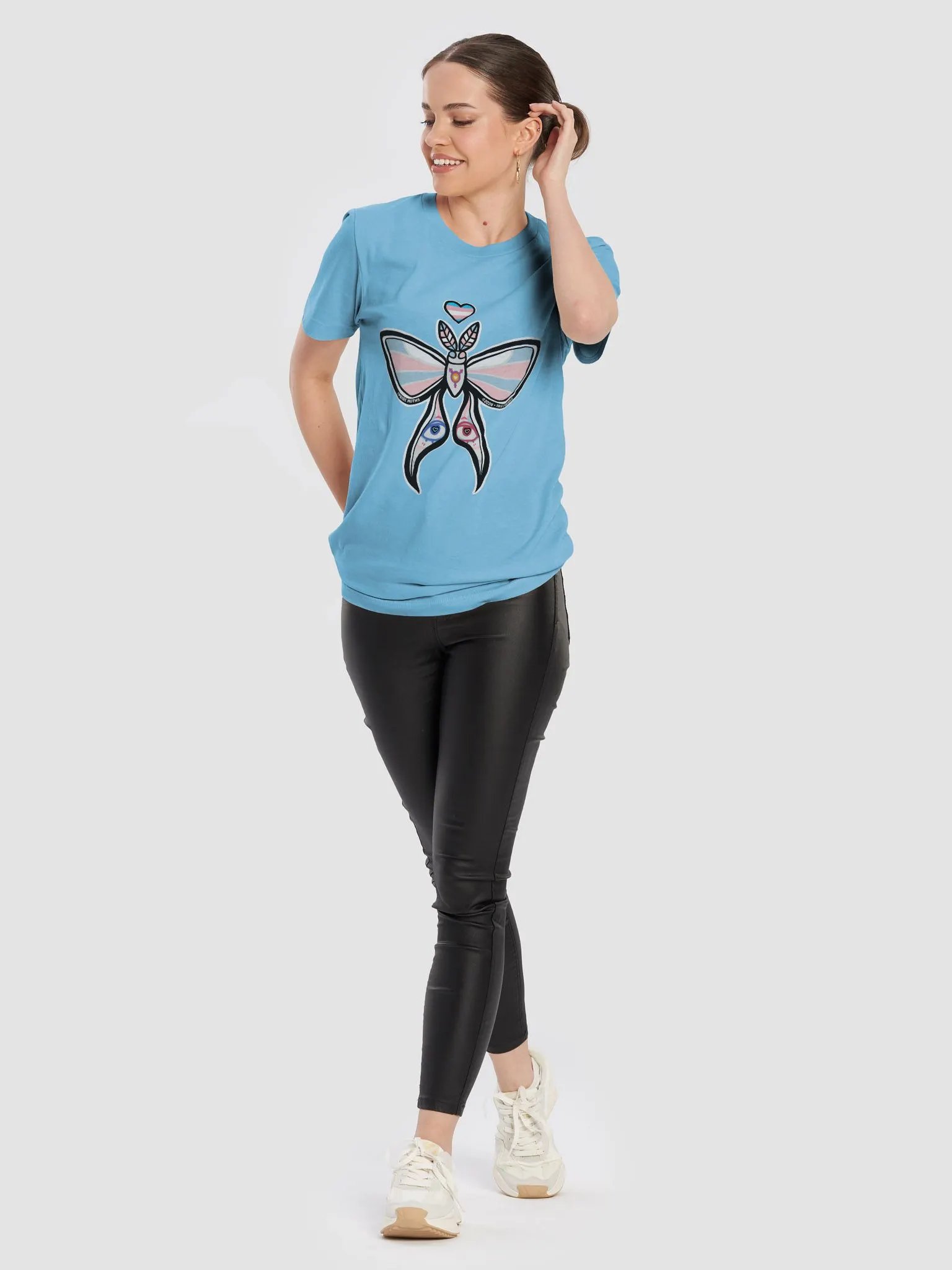 № 7 | TRANSGENDER PRIDE MOTH | SHORT SLEEVE TEE | T-SHIRT product image (10)