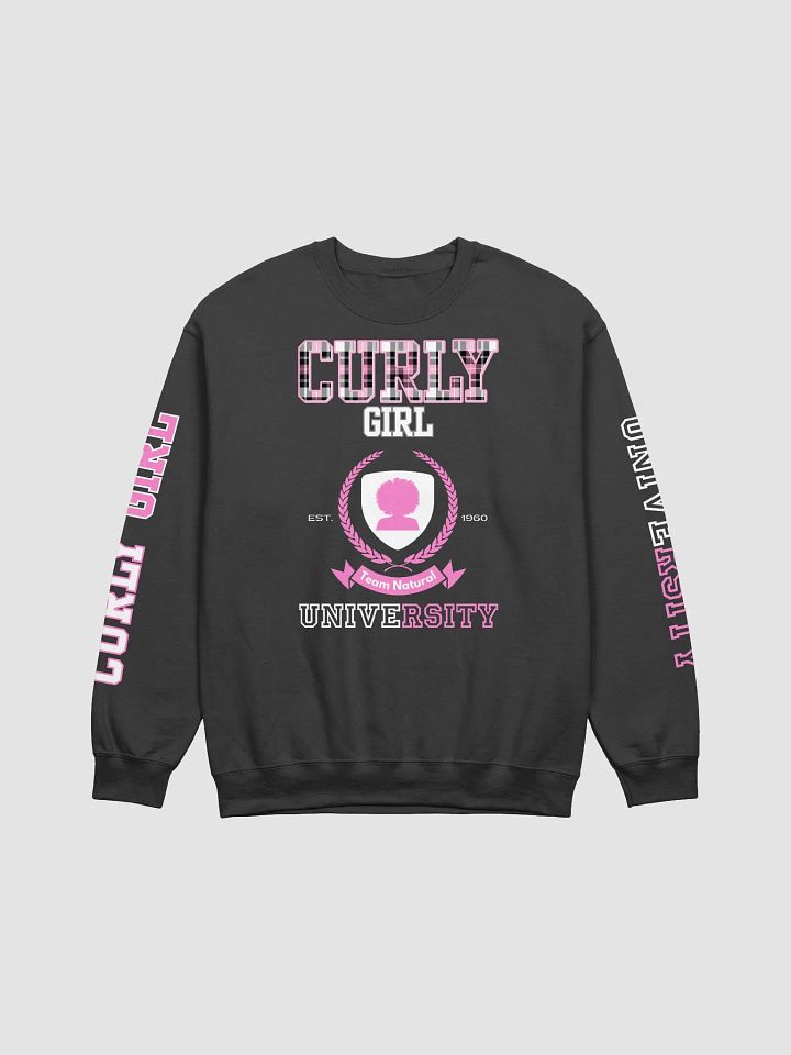 Curly Girl University Crewneck (Plaid) product image (1)