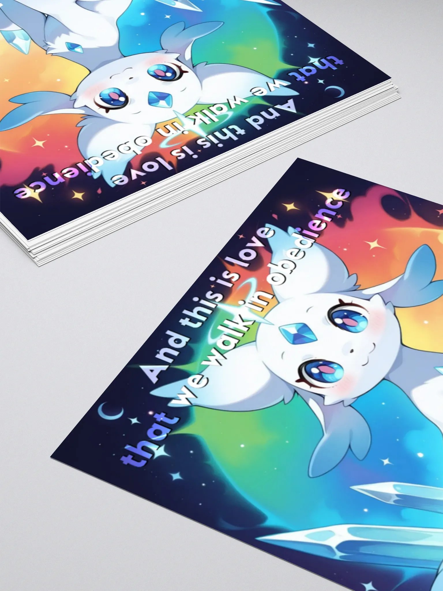 Bible Cuties Vivi - And this is love that we walk in obedience Sticker product image (4)