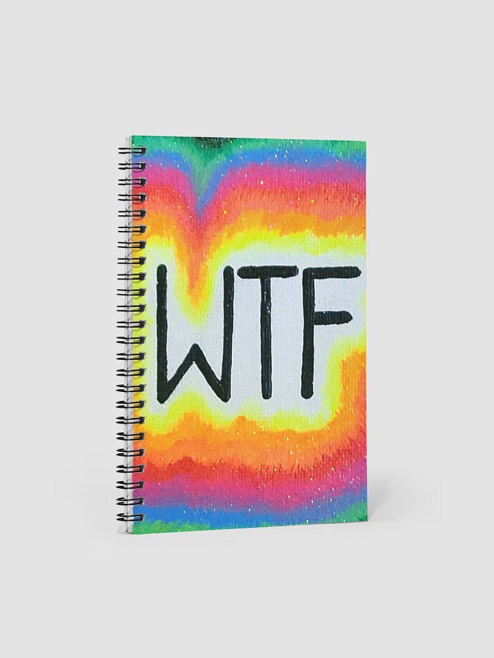WTF Neon Spiral Notebook Journal product image (1)