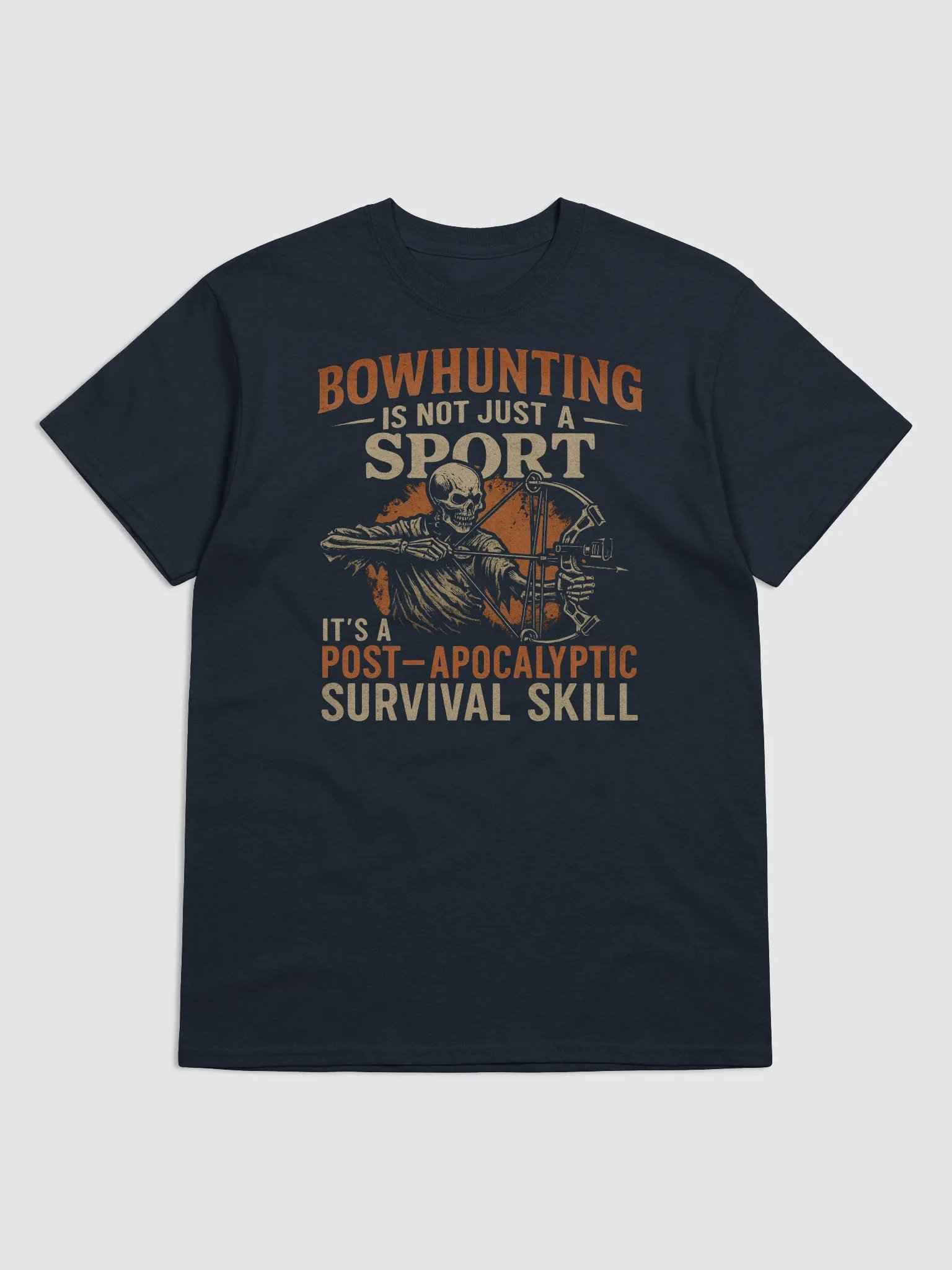 Bowhunting Survival T-Shirt – Post-Apocalyptic Hunting Skill Graphic Tee product image (1)