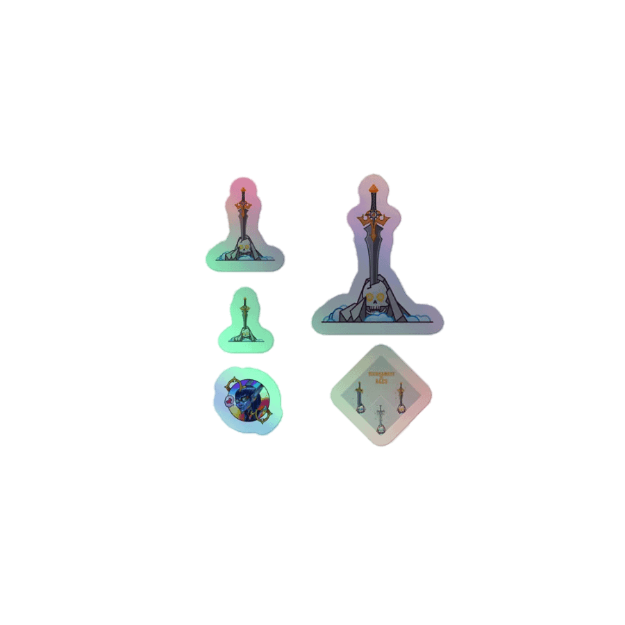 Sword in the Skull - Argent Variation - Holo Sticker Sheet product image (1)