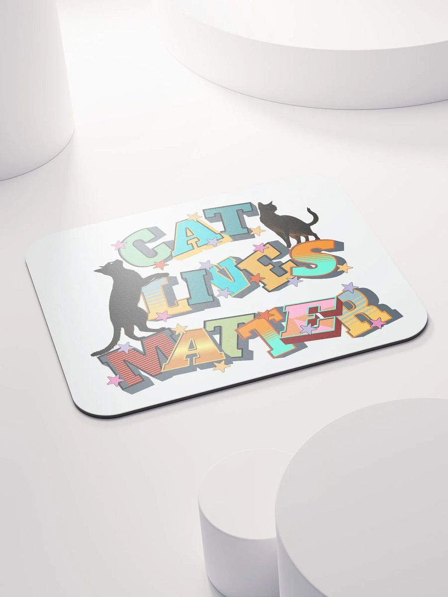 Cat Lives Matter Feline Statement Mouse Pad product image (4)