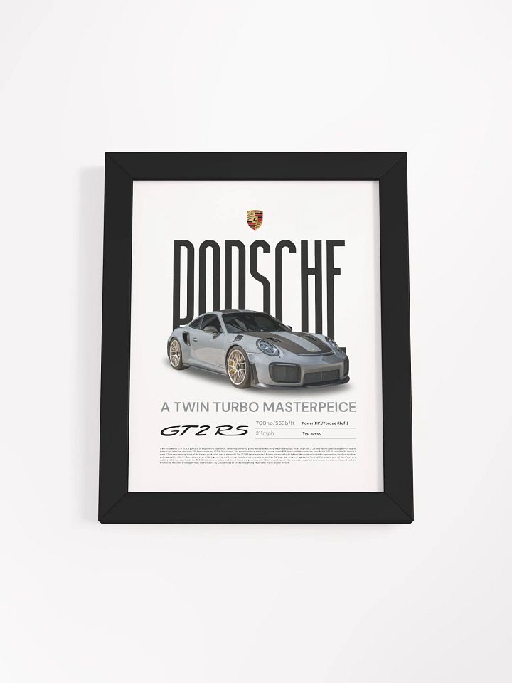PORSCHE GT2RS FRAMED POSTER product image (1)