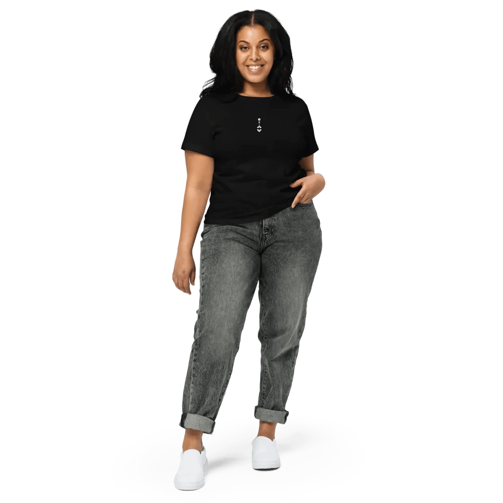 ⚫Hyroe's Shirt Women's High-Waisted Tee (White) product image (8)