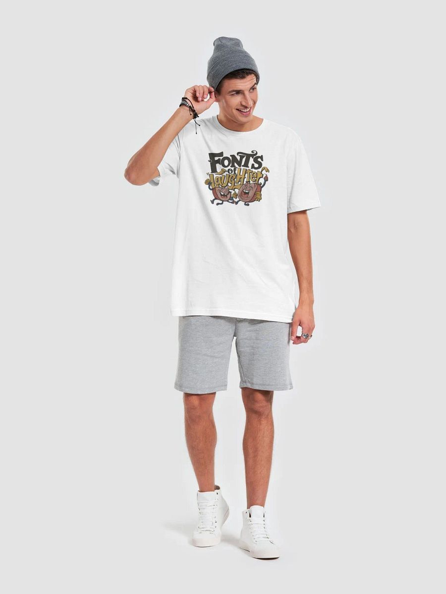 Graphic Grove Funny Typography T-Shirt - Font's Of Laughter product image (2)