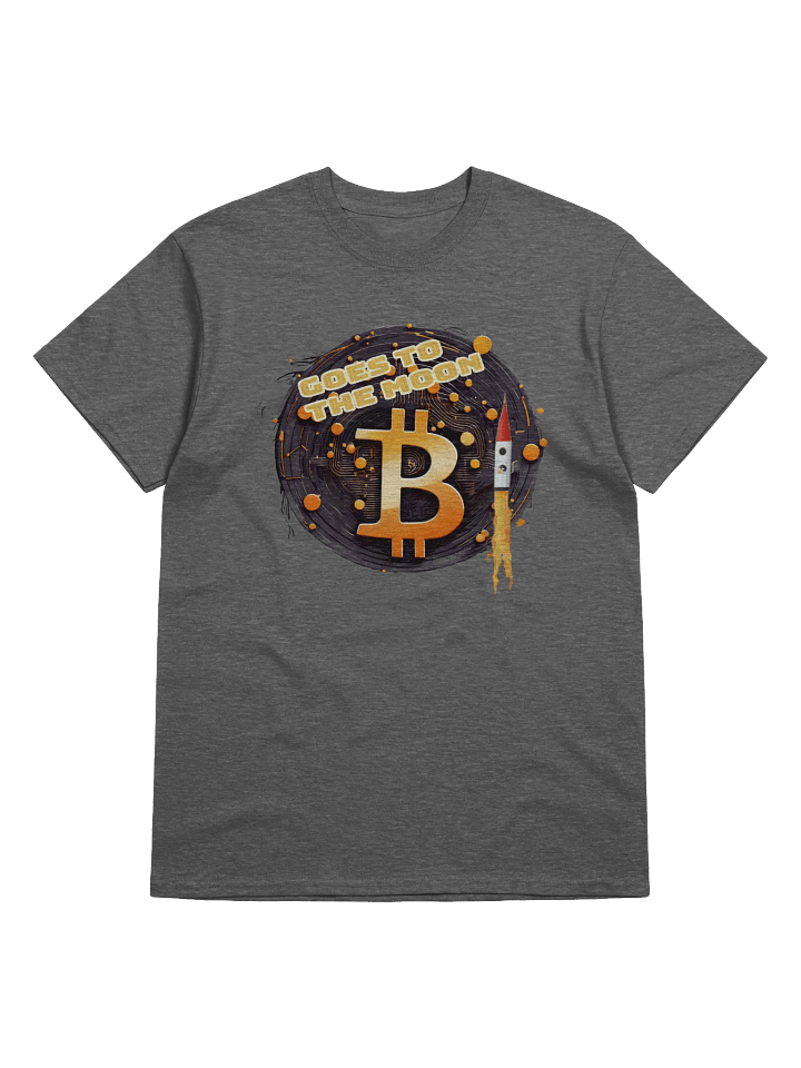 Bitcoin Rocket Rise Tee, Bold Crypto Graphic, Ideal Gift product image (1)